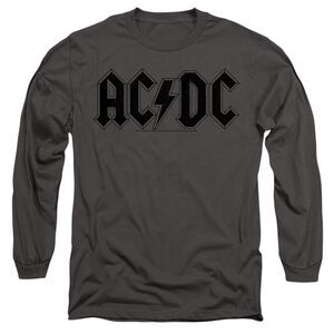 AC/DC Unisex Adult Worn Logo T-Shirt / Charcoal